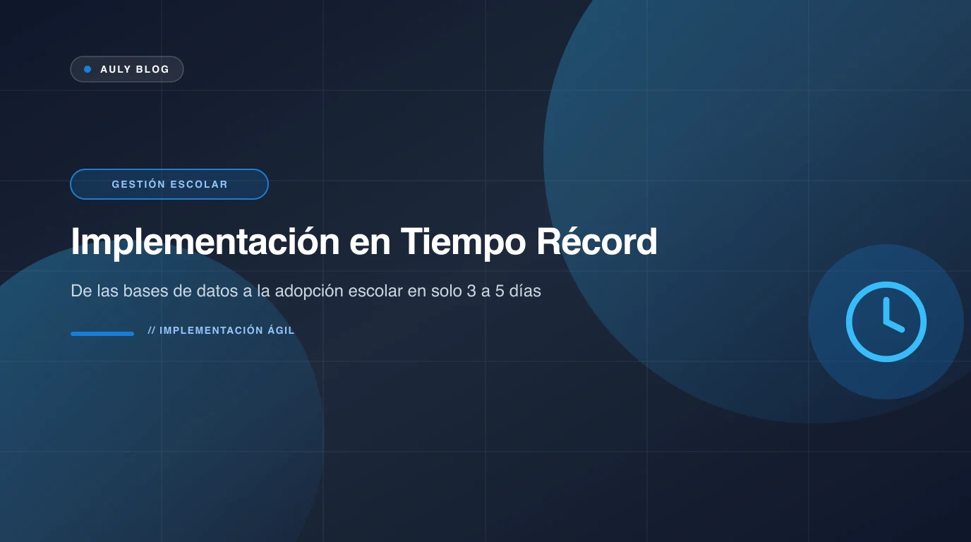 Cronograma de implementación de una plataforma de gestión educativa