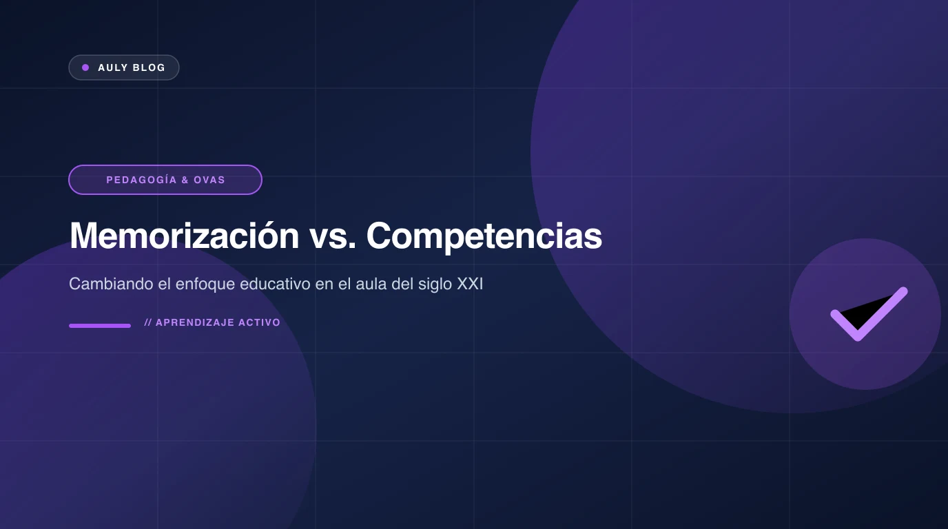 Contraste entre aprendizaje memorístico y desarrollo de competencias en el aula escolar